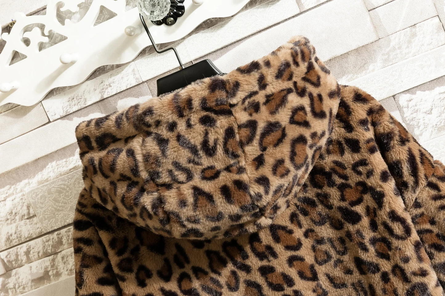 Leopard Print Jacket Loose and Comfortable Cotton-padded Jacket Fashion Men's and Women's Autumn Warm Jacket