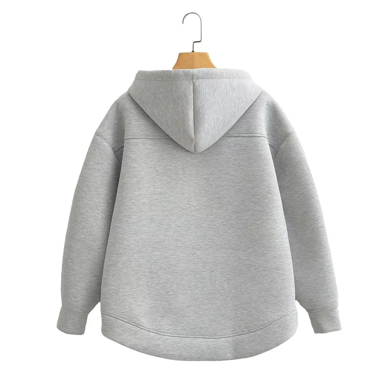 Winter Hoodie High Street Unisex style Double Pockets Oversize Loose