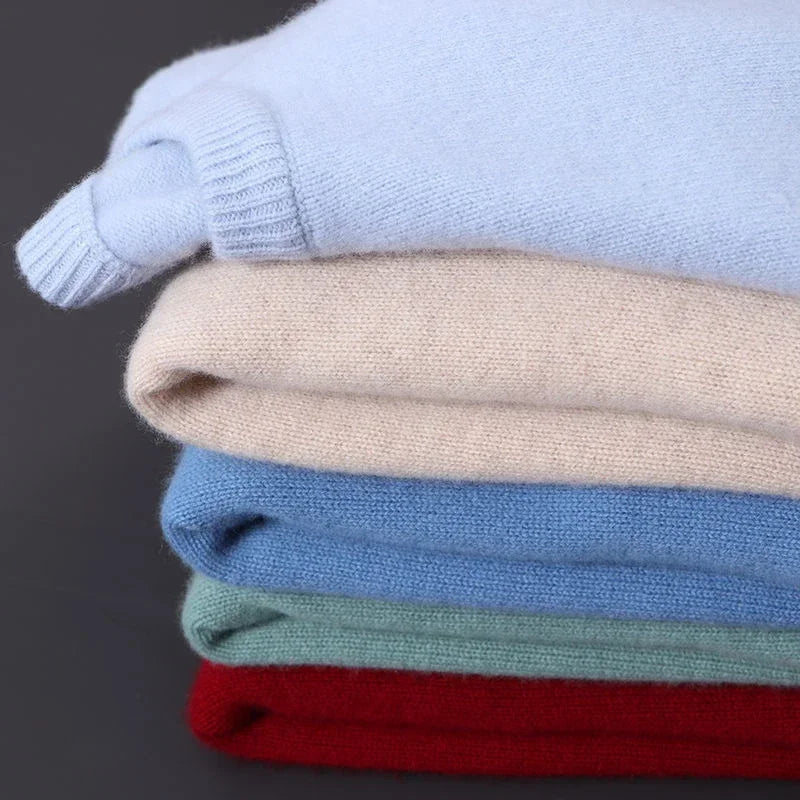 Cashmere Sweater O-neck Pullovers