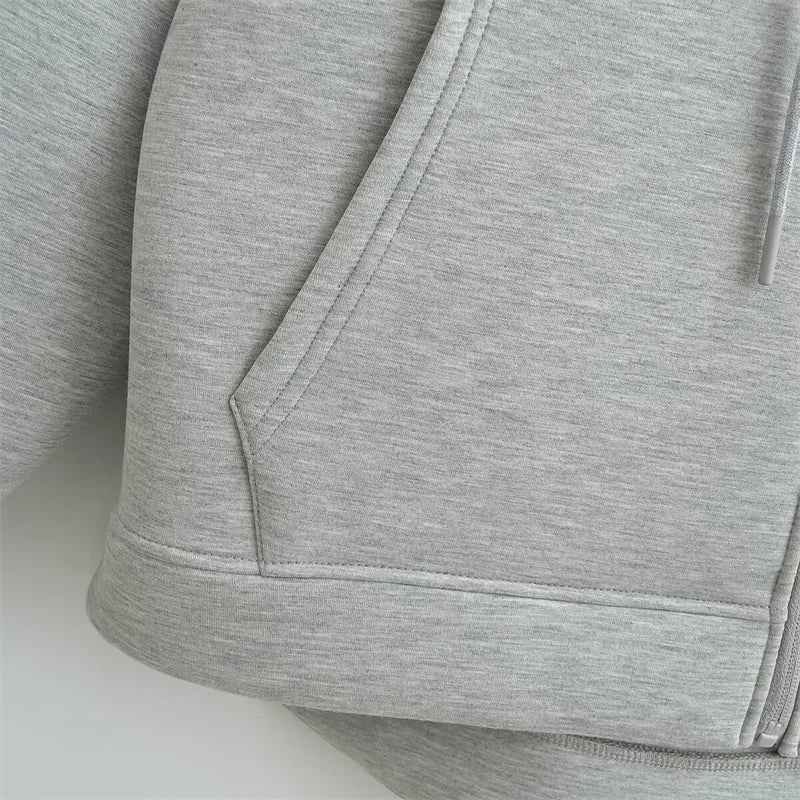 Winter Hoodie High Street Unisex style Double Pockets Oversize Loose