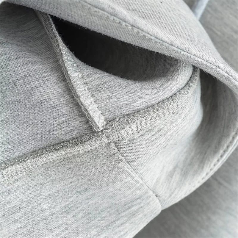 Winter Hoodie High Street Unisex style Double Pockets Oversize Loose