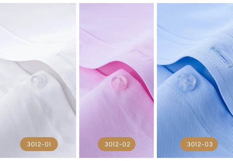 Men's Classic Long Sleeve Shirts Single Patch Pocket Formal Business Regular Fit