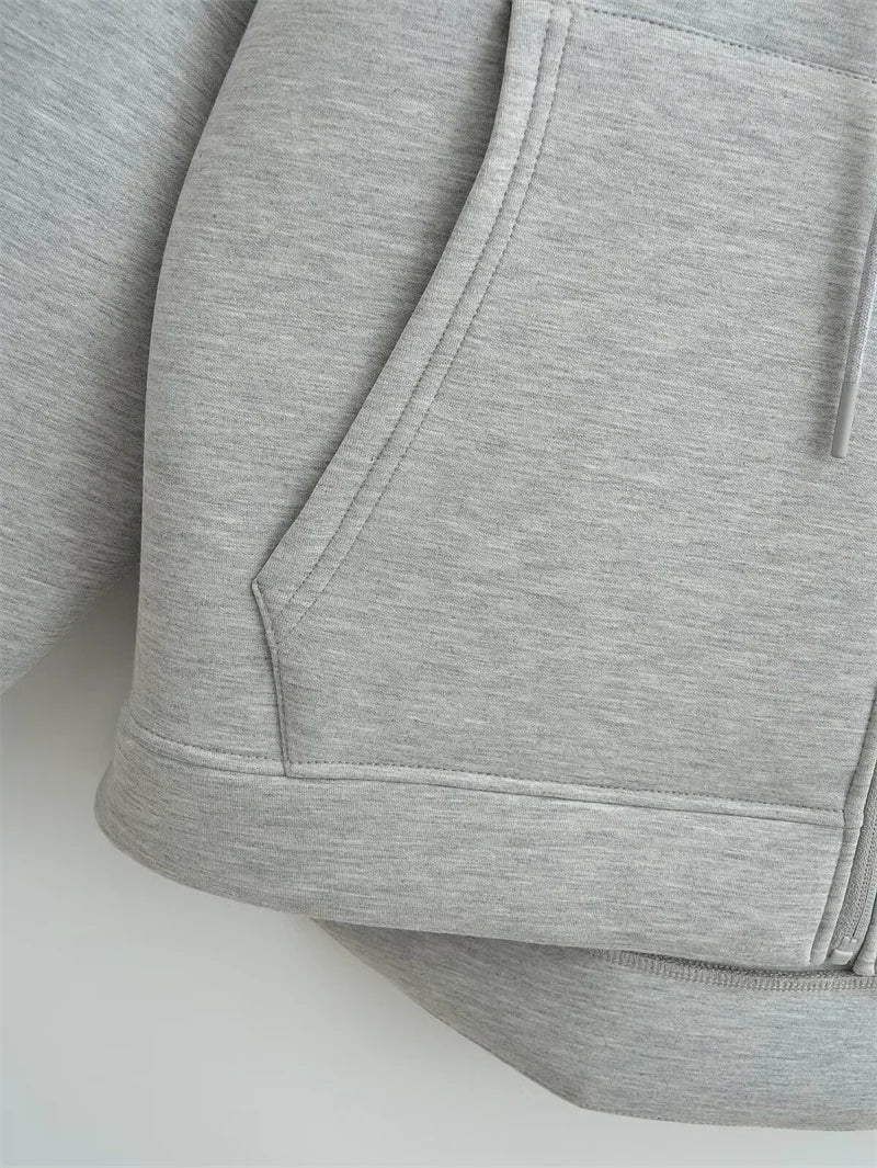 Winter Hoodie High Street Unisex style Double Pockets Oversize Loose