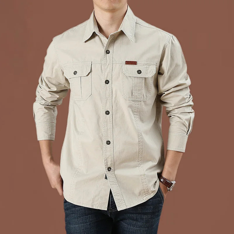 Camisa Military Men Long Sleeve shirt