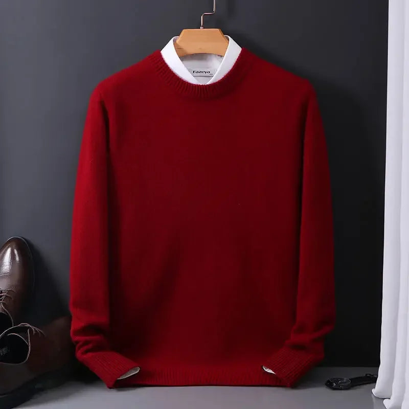 Cashmere Sweater O-neck Pullovers