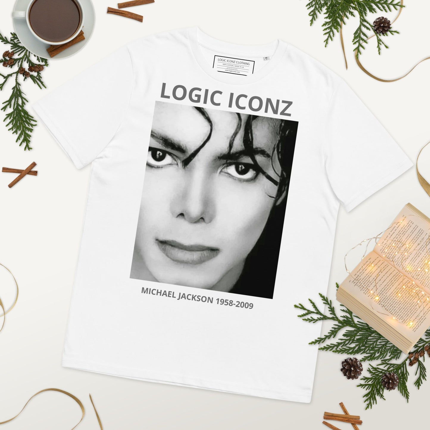 LOGIC ICONZ ( michael jackson ) Unisex organic cotton t-shirt