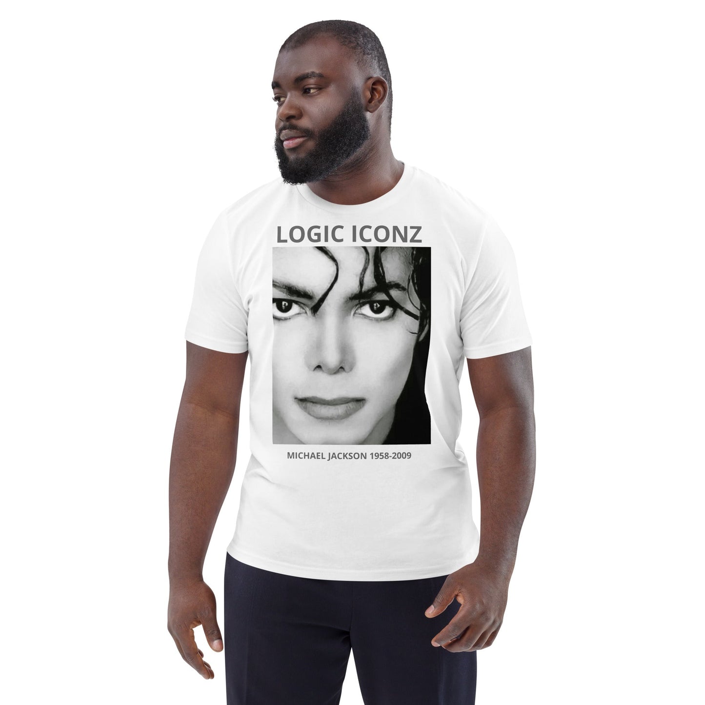 LOGIC ICONZ ( michael jackson ) Unisex organic cotton t-shirt